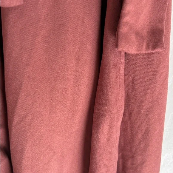 Forever 21 Long Sleeve Wrap Dress in Deep Red - Picture 3 of 5